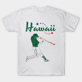 Hawaii USA Baseball T-Shirt